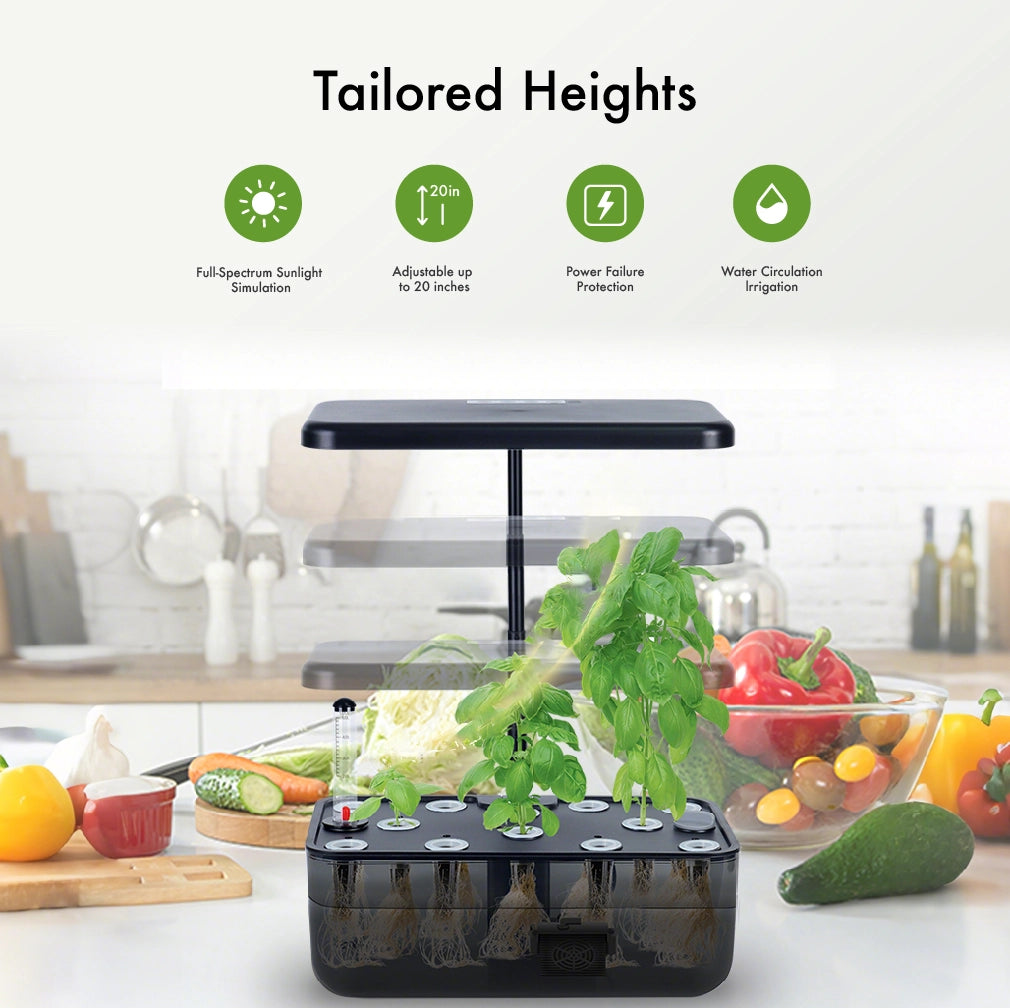 Zero-Waste Indoor Ecosystem – Grow Organic Greens in 2 Weeks. No Soil, No Mess