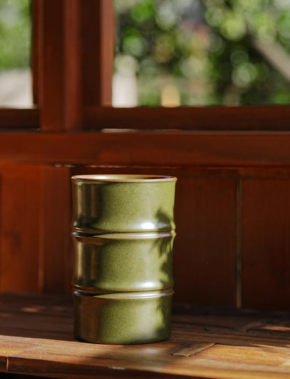 Classic Bamboo Porcelain Cup
