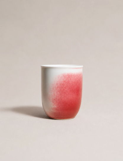 Handleless porcelain cup
