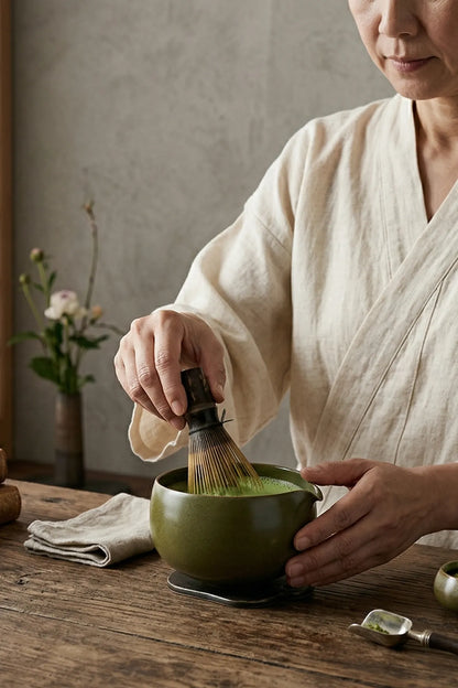 Handmade 72-step stoneware, high-fired, mineral-rich glaze, safe & durable.