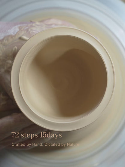 Natural Classic cylinder cup—72 Steps Handcrafted