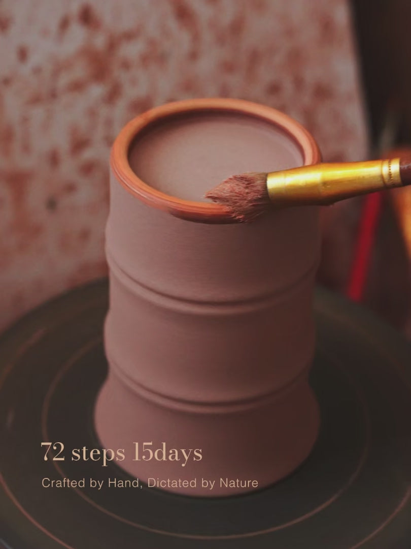 Natural Bamboo Cup—72 Steps Handcrafted