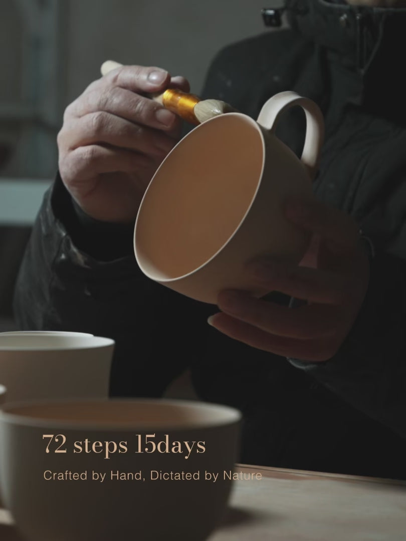 Natural Latte mug—72 Steps Handcrafted