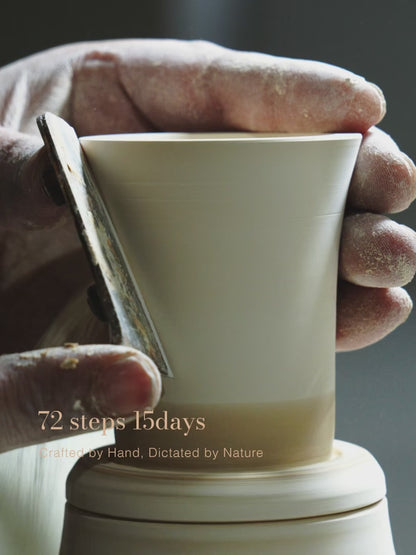 Natural Hourglass cup—72 Steps Handcrafted