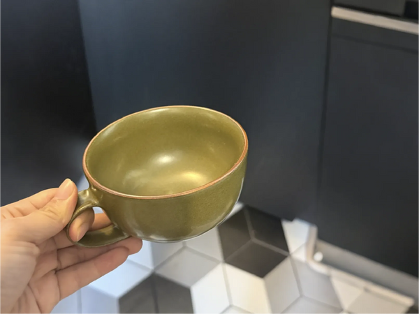 “I love this shade of green glaze — earthy, soft, and perfectly understated..”
